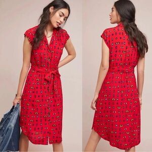 Anthropologie 31/52 Conversations  beetle & butterfly dress— size 8